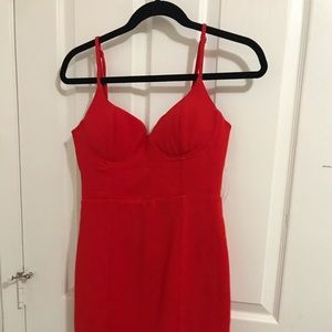 Red underwire sheath dress f21